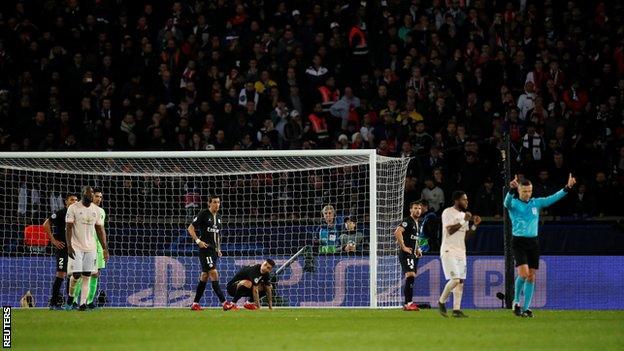 Referee Damir Skomina signals VAR