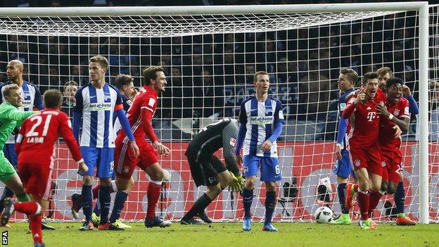 Bayern Munich score last-minute leveller