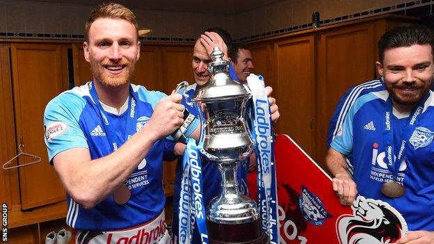 Rory McAllister won the League Two title with Peterhead last season