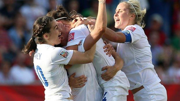 England celebrate