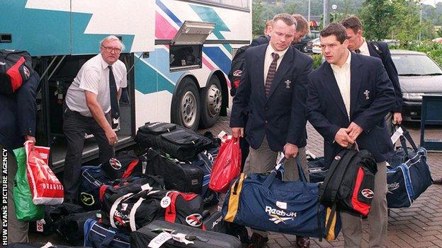 Kingsley Jones and Byron Hayward on Wales' summer tour of 1998