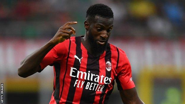 Tiemoue Bakayoko is on loan at AC Milan from Chelsea