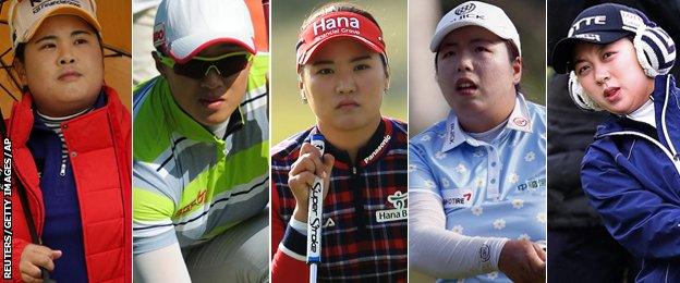 Inbee Park, Amy Yang, So Yeon Ryu, Shanshan Feng, Hyo Joo Kim