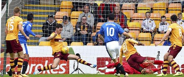 Graham Dorrans' shot is deflected in off Ben Heneghan for the opening goal