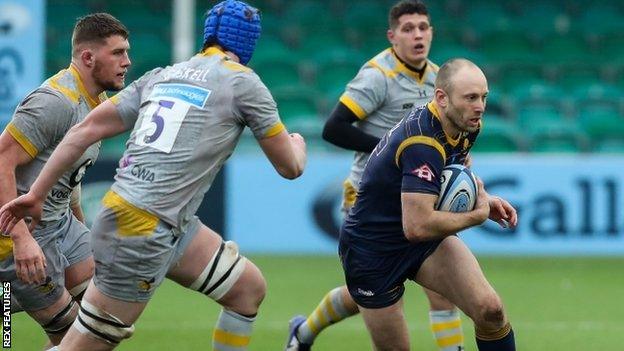 Warriors veteran full-back Chris Pennell is the only survivor of his side's last Premiership win Wasps at Sixways in March 2013