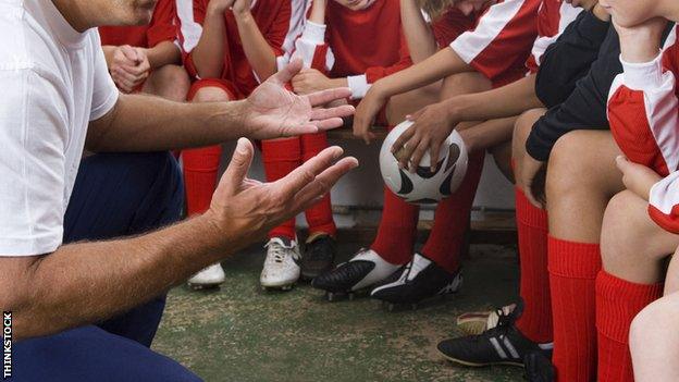 Children being coached