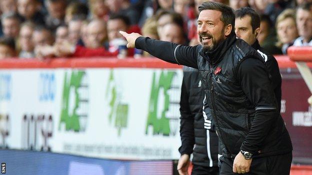 Aberdeen manager Derek McInnes