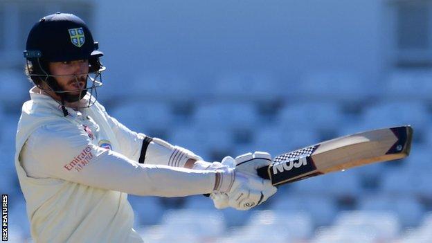 Michael Jones in action for Durham