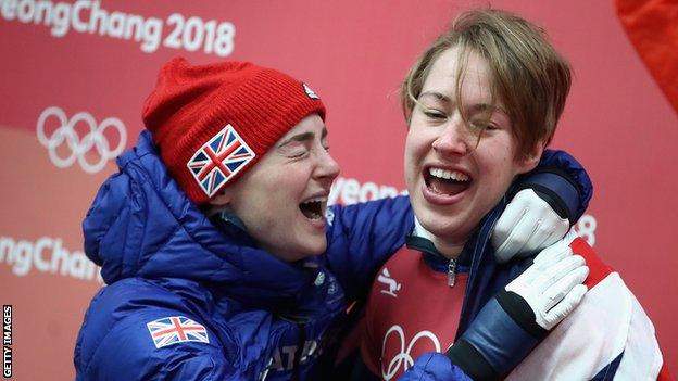 Laura Deas and Lizzy Yarnold