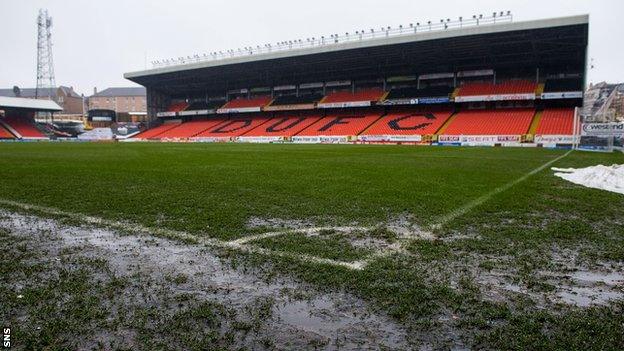 Dundee United's Tannadice has been deemed unplayable
