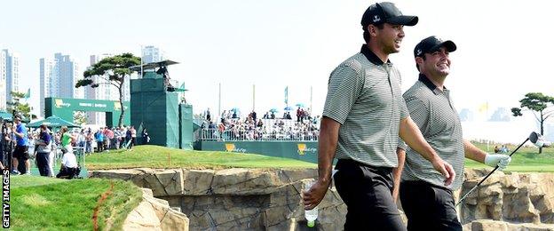 Jason Day and Steven Bowditch