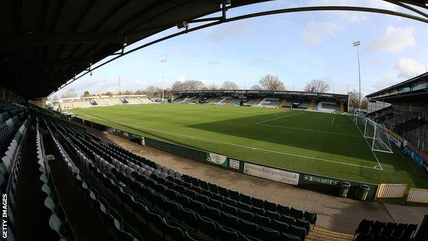 Huish Park, home ground of Yeovil Town FC