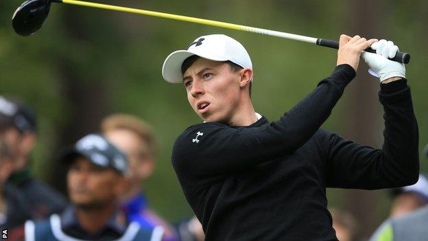 Matthew Fitzpatrick in the final round