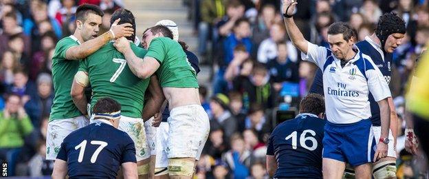 Ireland beat Scotland