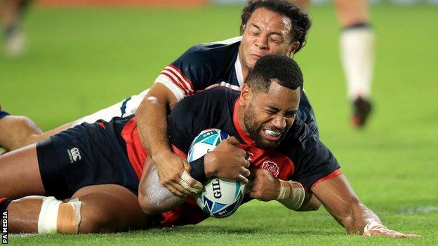 Joe Cokanasiga scored two tries