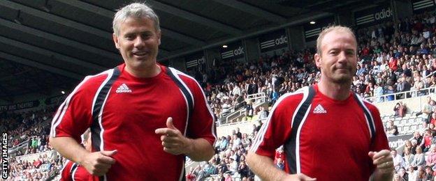 Rob Lee and Alan Shearer