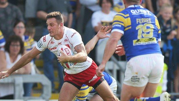 Hull KR winger Craig Hall ran in three of Rovers' seven tries at Headingley