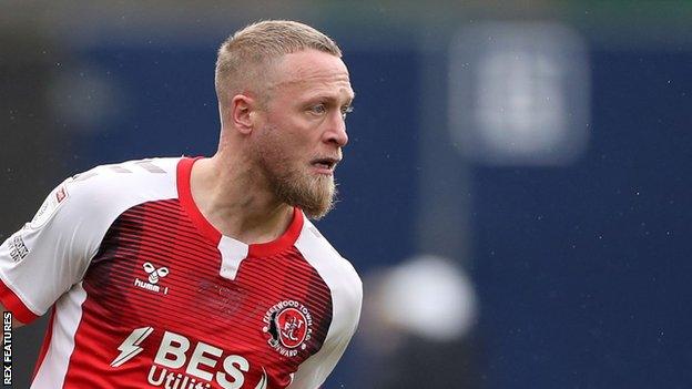 Tom Clarke scored two goals during his 36 appearances for Fleetwood Town this season