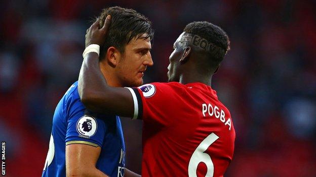 Harry Maguire and Paul Pogba