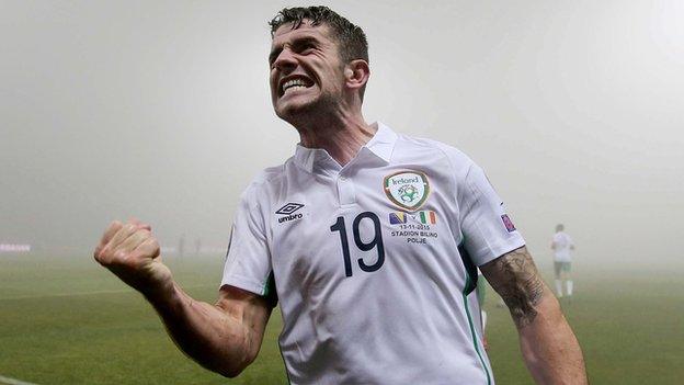 Robbie Brady put the Republic ahead on 82 but the Bosnians levelled three minutes later