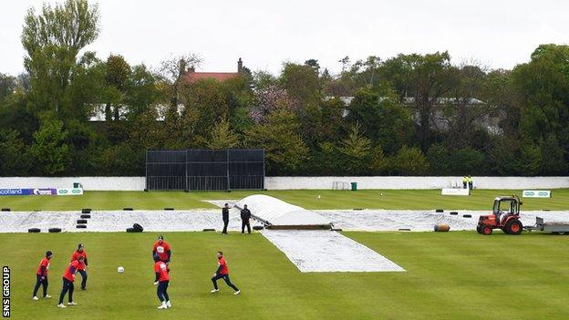 Burger's first match in charge was rained off on Wednesday