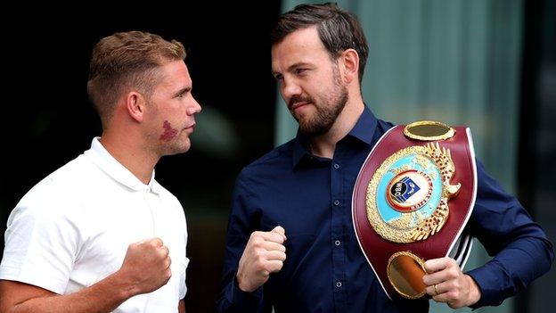 Billy Joe Saunders and Andy Lee