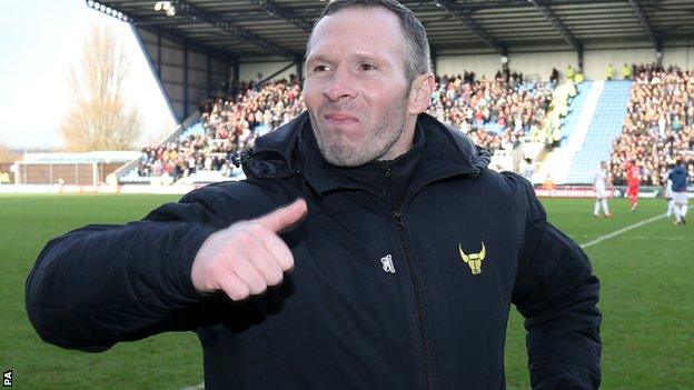 Oxford United manager Michael Appleton