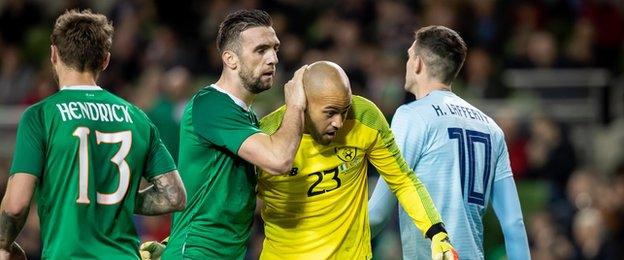 Darren Randolph's saves earned him the man of the match award