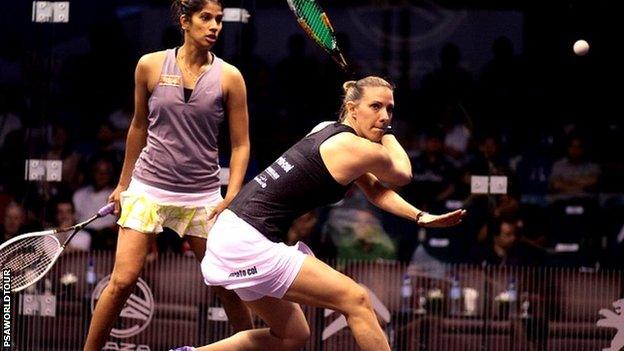 Joshna Chinappa and Laura Massaro