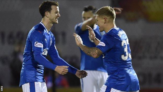 Andy Halliday (left) and Martyn Waghorn