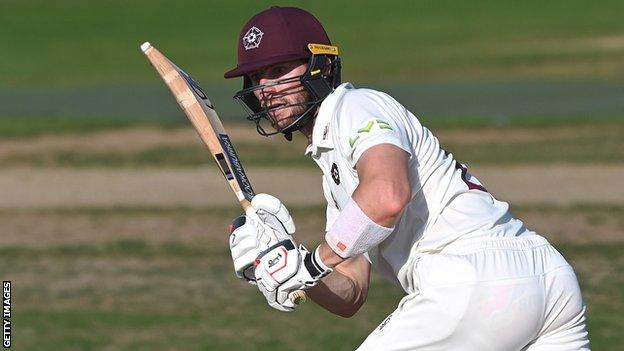 Rob Keogh in action for Northamptonshire