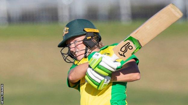 Alyssa Healy top scored for Australia against New Zealand