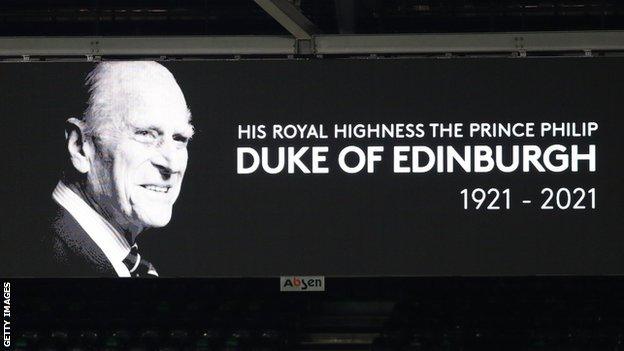 A tribute to Prince Philip at Craven Cottage