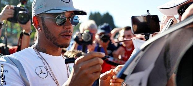 Mercedes F1 driver Lewis Hamilton