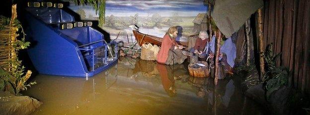 The Jorvik Viking Centre attraction in York which has been closed due to flooding