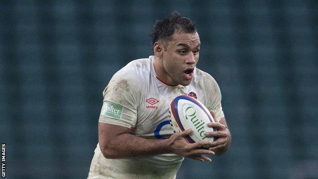 Billy Vunipola playing for England