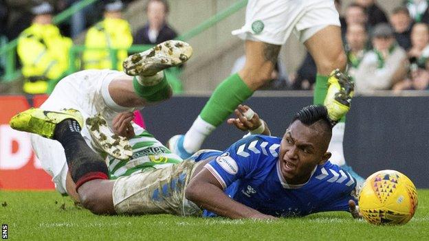 Alfredo Morelos has not played since Rangers' win over Celtic in December