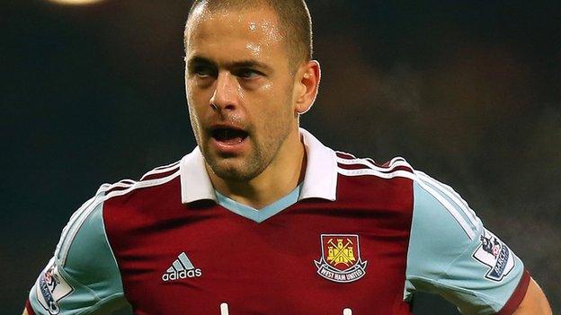 Joe Cole during his second spell with West Ham