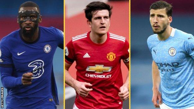 Antonio Rudiger (Chelsea), Harry Maguire (Man Utd), Ruben Dias (Man City)