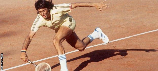 Former Romania men's tennis player Ilie Nastase