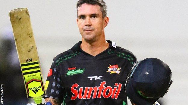 Kevin Pietersen in action for the Dolphins