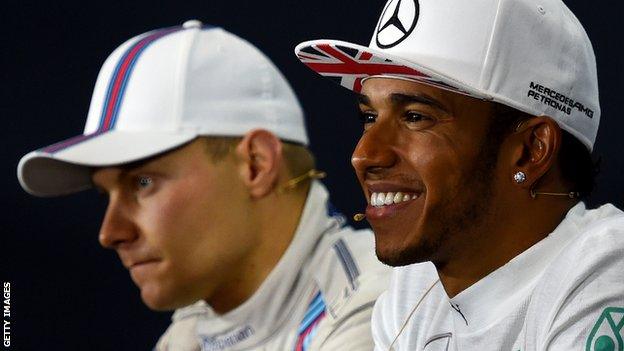 Lewis Hamilton and Valtteri Bottas