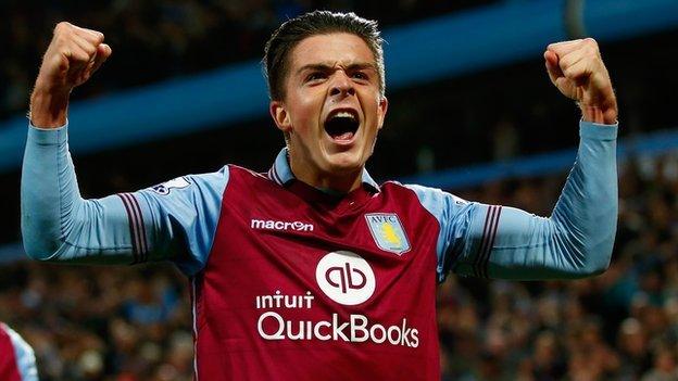 Aston Villa midfielder Jack Grealish