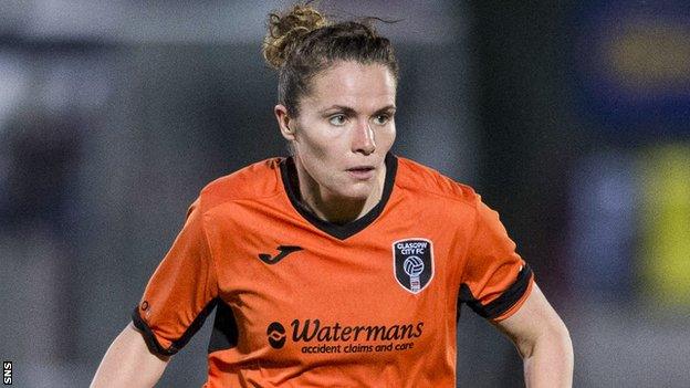 Glasgow City midfielder Jo Love