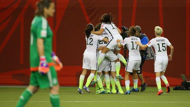 USA team celebrate