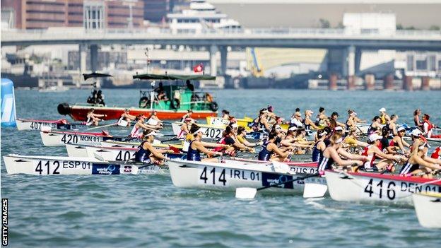 The World Coastal Rowing Championships took place in Hong Kong