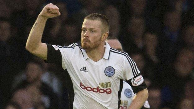 Ayr United's Andy Geggan