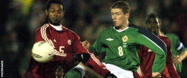 Davis was 20 when he made his Northern Ireland debut in a 1-0 friendly defeat by Canada