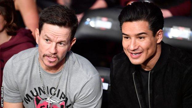 Mario Lopez and Mark Wahlberg,