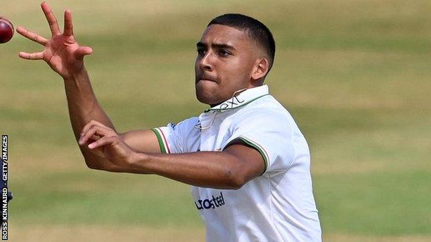 Leicestershire's Ben Mike added three wickets to his first-innings half-century